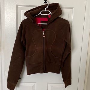 Lululemon classic scuba hoodie, brown, fleece lined